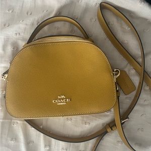 Mustard Yellow Coach Messenger Purse